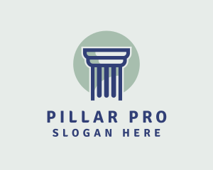 Modern Legal Pillar logo design