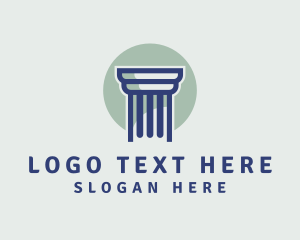 Pillar - Modern Legal Pillar logo design