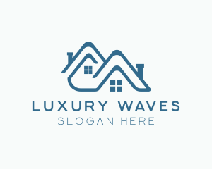 Wave Roof Renovation logo design