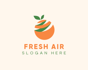 Orange Fruit Peel logo design