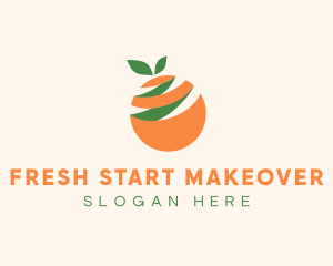 Orange Fruit Peel logo design