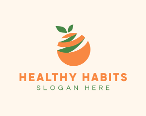 Orange Fruit Peel logo design