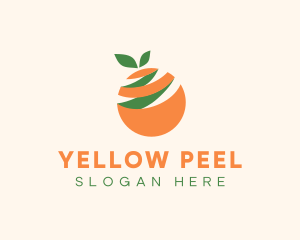 Orange Fruit Peel logo design