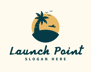 Takeoff - Tropical Beach Adventure logo design