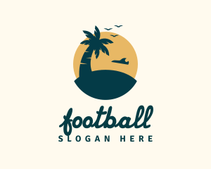 Island - Tropical Beach Adventure logo design