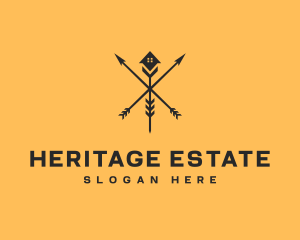 Estate - Real Estate Arrows logo design