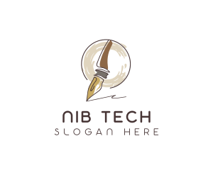 Nib - Calligraphy Signature Pen logo design