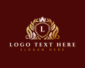 Luxury - Royal Crown Shield logo design