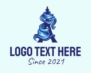 Culture - Paris Blue Scarf logo design