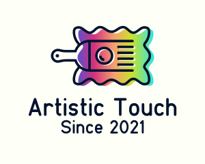 Colorful Painting Brush logo design