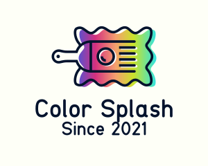 Colorful Painting Brush logo design