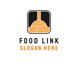 Asian Noodles Food  logo design