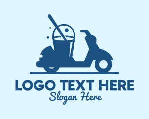 Bucket - Mobile Cleaning Scooter Wash logo design