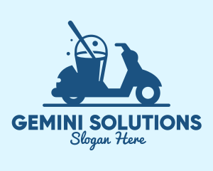 Mobile Cleaning Scooter Wash logo design