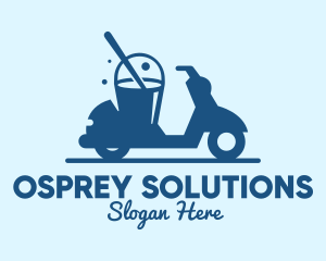 Mobile Cleaning Scooter Wash logo design