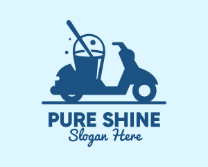 Clean - Mobile Cleaning Scooter Wash logo design