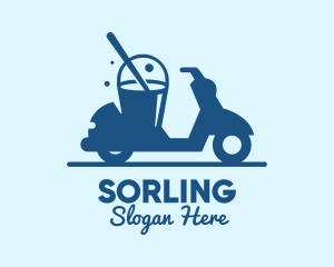 Mobile Cleaning Scooter Wash logo design