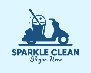 Cleaning - Mobile Cleaning Scooter Wash logo design