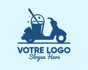 Blue - Mobile Cleaning Scooter Wash logo design