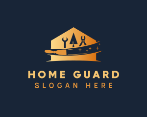 Gradient Home Builder logo design