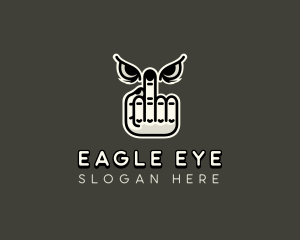 Eye Middle Finger logo design