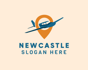 Locator - Aircraft Location Pin logo design