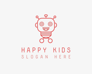 Toddler Robot Kids Toys logo design