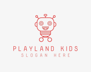 Toddler Robot Kids Toys logo design