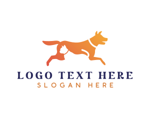 Sitter - Cat Dog Veterinary logo design