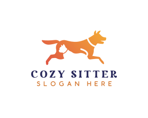 Cat Dog Veterinary logo design