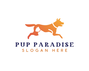 Cat Dog Veterinary logo design