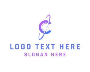 Modern Business Orbit Letter C logo design