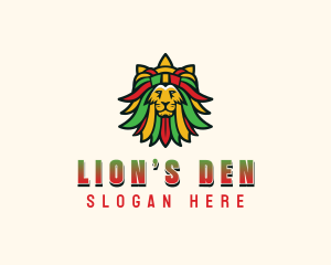 Lion Jamaican Rastafari logo design