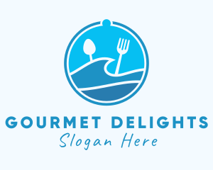 Beach Resort Restaurant logo design