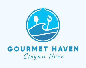 Beach Resort Restaurant logo design