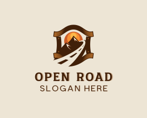 Travel Mountain Road logo design