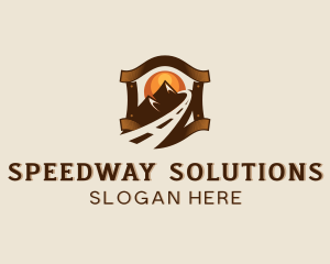 Road - Travel Mountain Road logo design