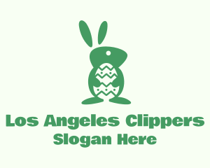 Green Easter Bunny Logo