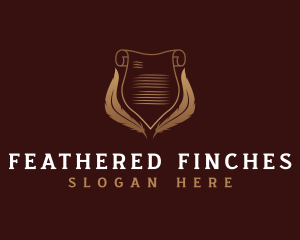 Feather Quill Writer logo design