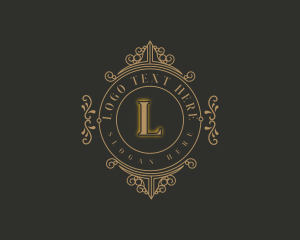 Auctioneer - Luxury Ornament Frame logo design
