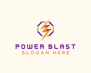 Lightning Power Bolt  logo design