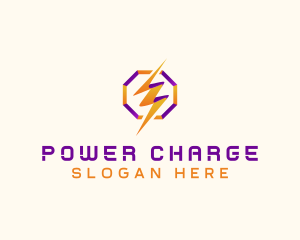 Lightning Power Bolt  logo design