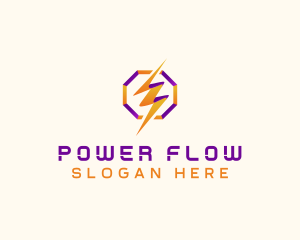 Lightning Power Bolt  logo design