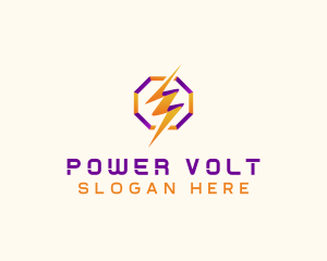 Lightning Power Bolt  logo design