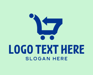 Supermarket - Fast Supermarket Cart logo design