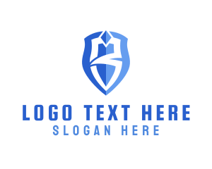 Lettermark - Diamond Shield Crest logo design