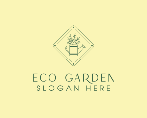 Greenery - Vintage Plant Watering Can logo design