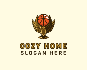 Basketball Eagle Trophy logo design