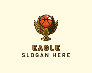 Basketball Eagle Trophy logo design