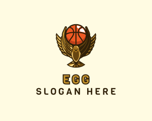 Basketball Eagle Trophy logo design
